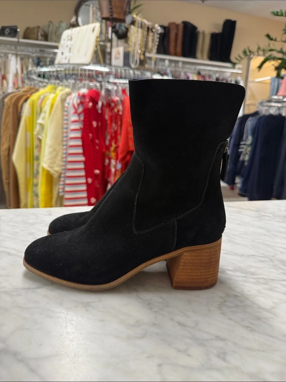 Kelsi Dagger Brooklyn Island Bootie in Black Suede Size 8.5